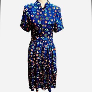 Adoreal’ia Vintage Dress Mulberry Silk Size XXL (Youth)